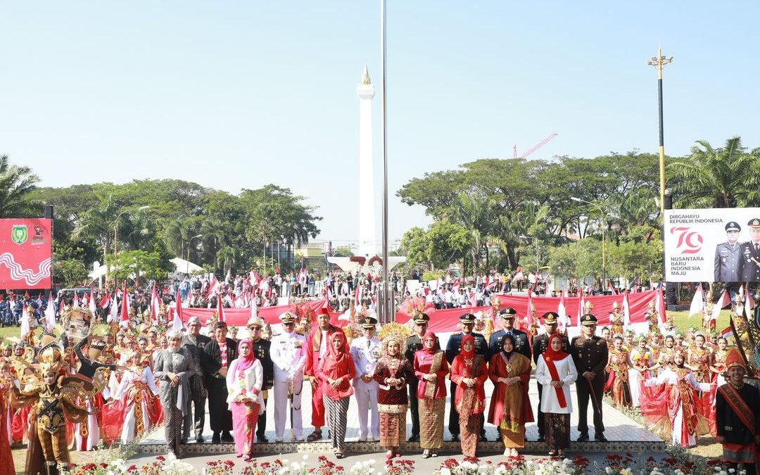 UPACARA HUT RI KE-79 DI KOTA MADIUN BERLANGSUNG KHIDMAT